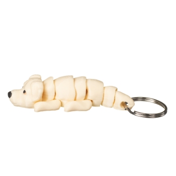 Labrador brelok do kluczy bardzo jasny wariant